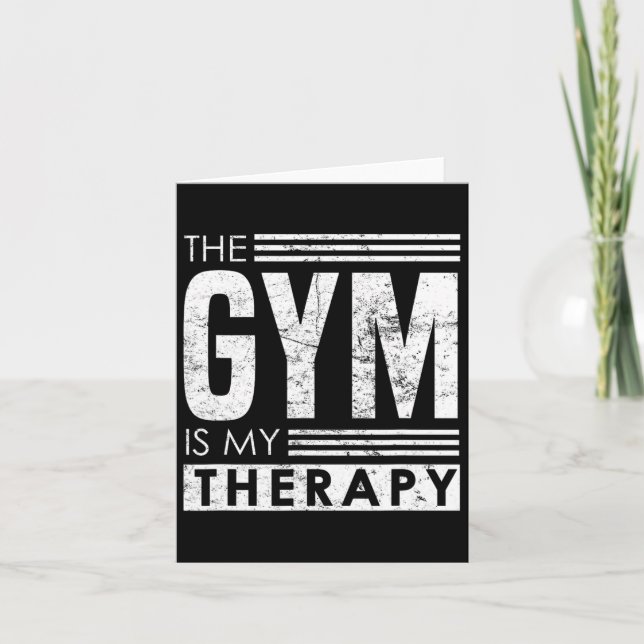 Carte Gym Therapy - Self Belief Bodybuilding Phrase (Devant)