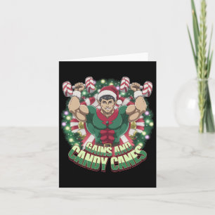 Carte Gymnase Pour Elfe De Noël Drôle Gains Et Candy Ca