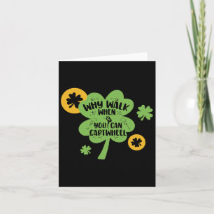 Carte Gymnaste De Jour de la Saint Patrick Drôle Pour Le
