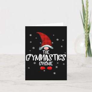 Carte Gymnastics Gnome Family Christmas Pajama Gymnastic