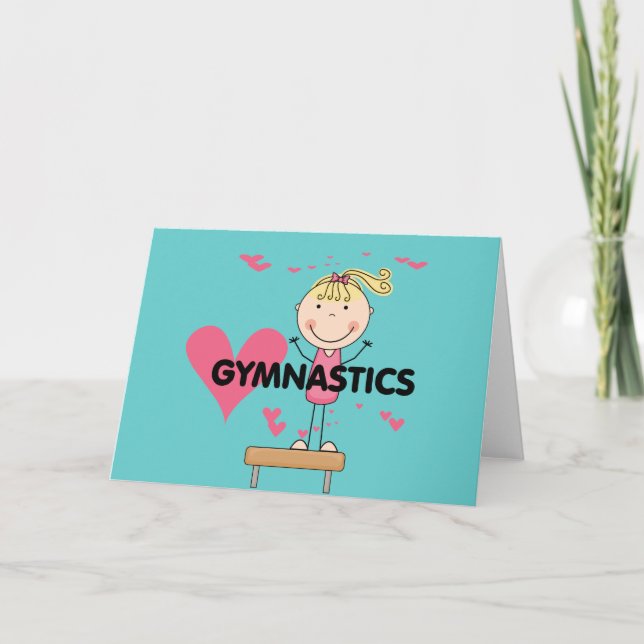 Carte GYMNASTICS - Love Gymnastique Tshirts et cadeaux (Devant)
