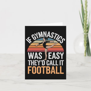Carte Gymnastique Gymnaste Girl Cartwheel Noir Uni-enfan