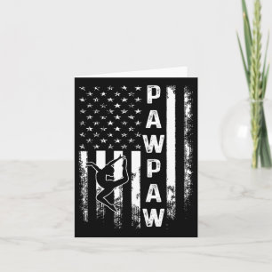 Carte Gymnastique Gymnaste Papaye Drapeau Amérique Vinta