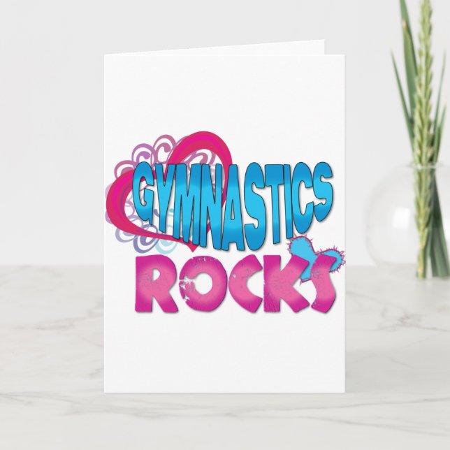 Carte Gymnastique Rocks Cadeaux (Devant)