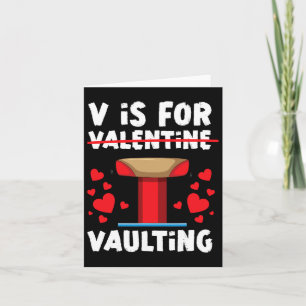 Carte Gymnastique Valentines Jour V Est Pour Valentine V
