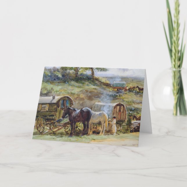 Carte Gypsy Encampment, Appleby, 1919 (Devant)