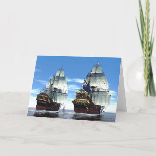 Carte H M S Prince William and Escort