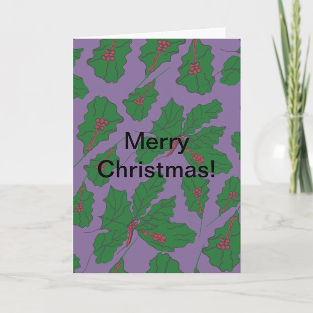 Carte Haapy Holly Days (Devant)