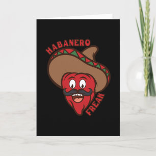 Carte Habanero Freak Chili Comic Food Spiciness Funny