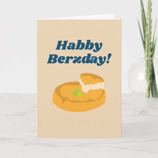 Carte Habby Berzday Knafeh Funny Arab Card (Devant)