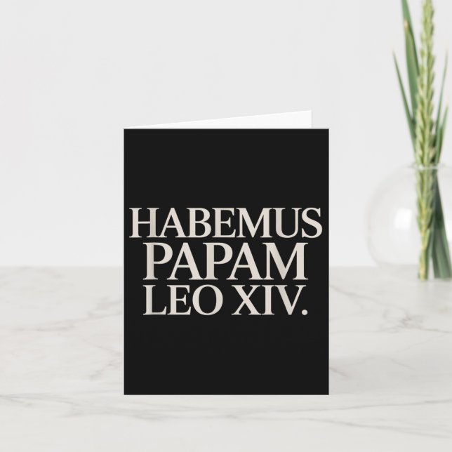 Carte Habemus Papam Leo Xiv. Pape (Devant)