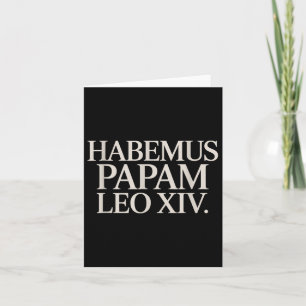 Carte Habemus Papam Leo Xiv. Pape