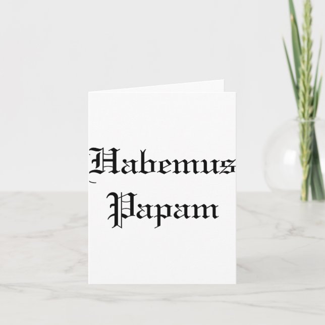 Carte Habemus Papam nouveau Pe  (Devant)