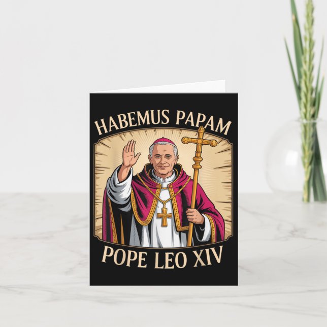Carte Habemus Papam Pape Leo Xiv (Devant)