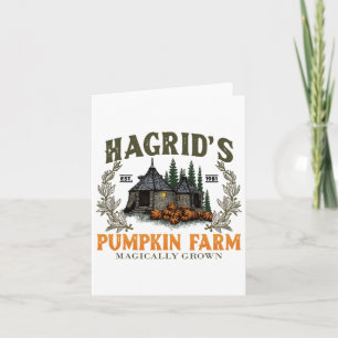 Carte Hagrids Ferme Citrouille Cultivé Halloween sorcièr
