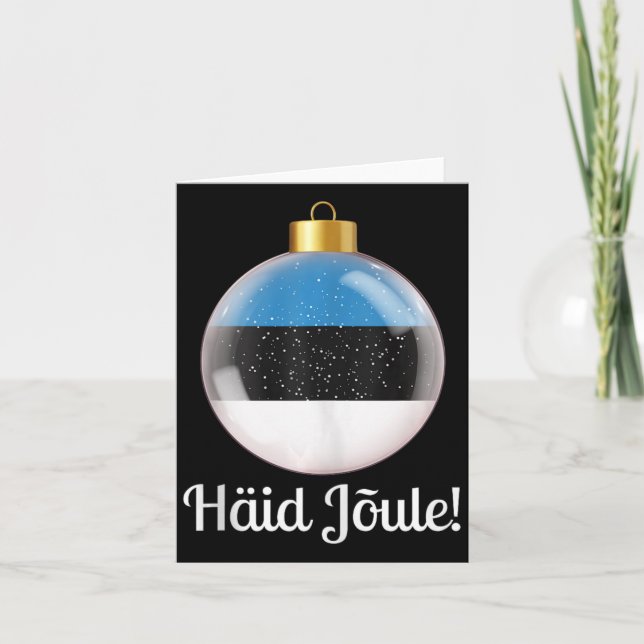 Carte Haid Joule Joyeux Noël Estonien Häid Jõule (Devant)