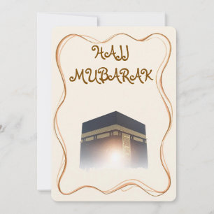 Carte Hajj Mubarak Carte de vœux Umra