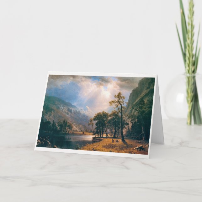 Carte Half Dome de Albert Bierstadt, vallée de Yosemite, (Devant)