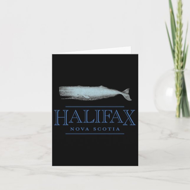 Carte Halifax Nouvelle-Écosse Canada Conception Vintage  (Devant)