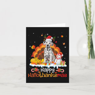 Carte HalloMerciMas Halloween Thanksgiving Noël Da