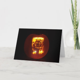 Carte Hallowe’en "FRANK-O'LANTERN"