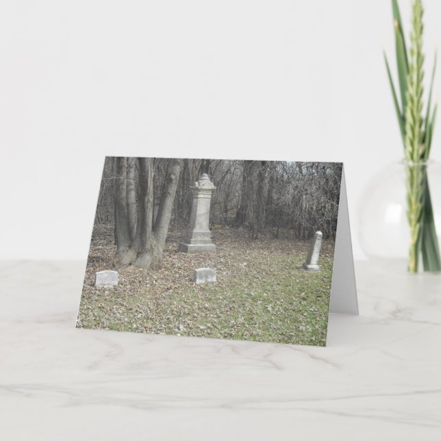 Carte Hallowe’en "Greenwood Cemeemetery Tombstones (Devant)