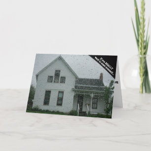 Carte Hallowe’en "Rainy Villisca Ax Murder House"