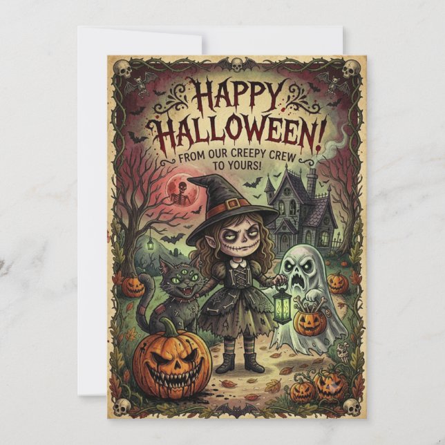 Carte Halloween  (Devant)