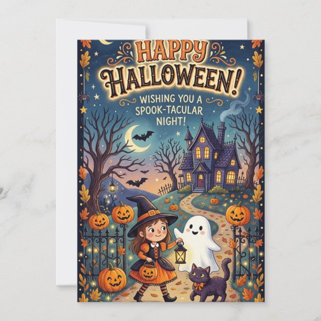 Carte Halloween  (Devant)