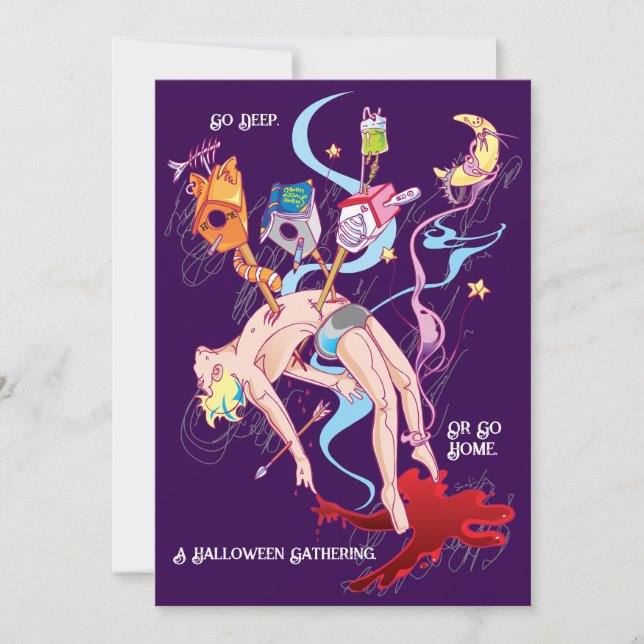 Carte Halloween 2025, Imaginaire sombre (Devant)