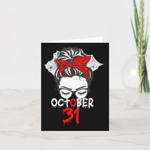 Carte Halloween 31 Octobre Maman Spider Web Spider