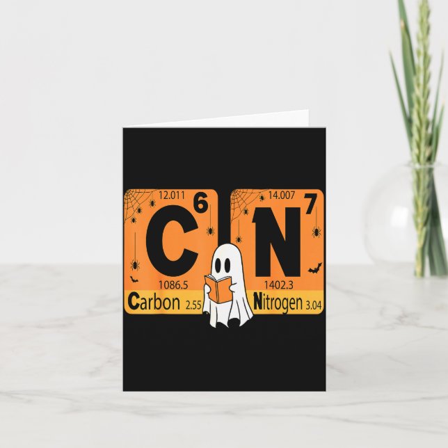 Carte Halloween 67 Meme Science Chemistry Humor Periodic (Devant)