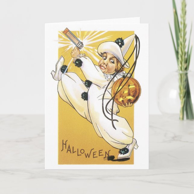 Carte Halloween à l'ancienne (Devant)