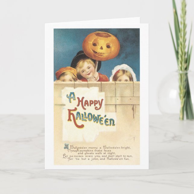 Carte Halloween à l'ancienne (Devant)