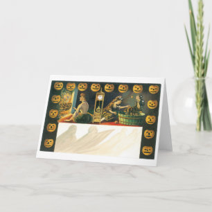 Carte Halloween à l'ancienne, Citrouille