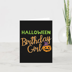 Carte Halloween Anniversaire Fille Anniversaire Costume 
