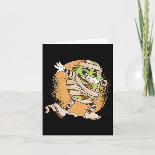 Carte Halloween Avocado Mummy (Devant)