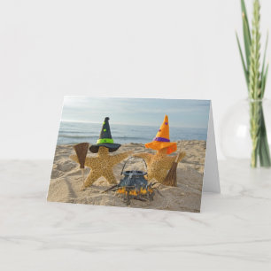 Carte Halloween Beach Stars