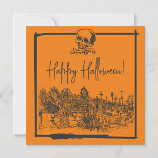Carte Halloween Black & Orange