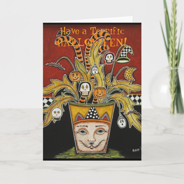 Carte Halloween Bouquet I (Devant)