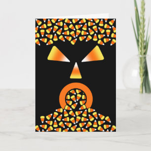 Carte Halloween Candy Corn Monster Manger Sweets