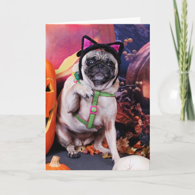 Carte Halloween - Carlin - Lily Lou (Devant)