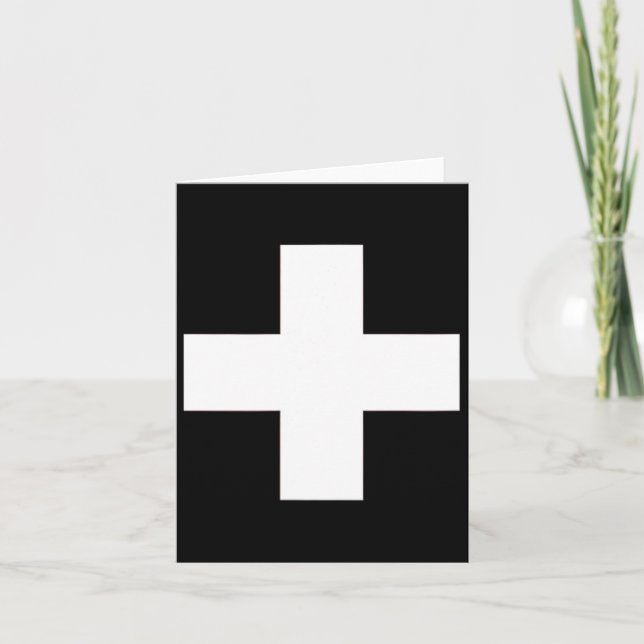 Carte Halloween Ceci Est Mon Costume Suisse (Devant)