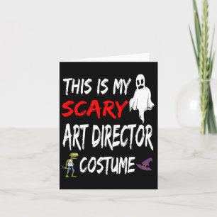 Carte Halloween C'est mon costume de directeur artistiqu