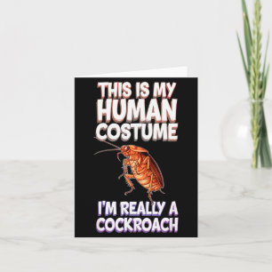 Carte Halloween C'est Mon Costume Humain Je Suis Vraimen