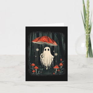 Carte Halloween Champignons fantômes saison Éffrayante C