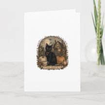 Halloween Chat Noir Cottagecore