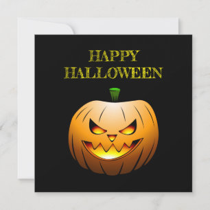Carte Halloween citrouille