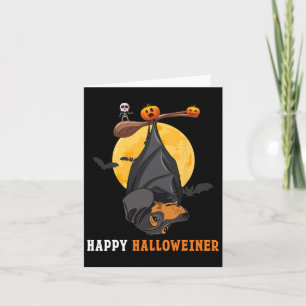 Carte Halloween citrouille Pour Les Femmes & Bat Sau