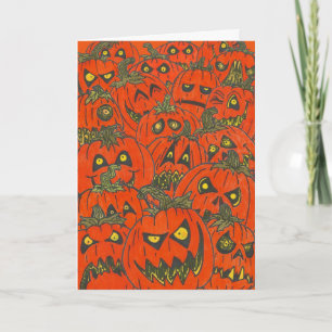 Carte Halloween Citrouille "ROUGH PATCH"